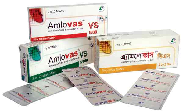 Tab. Amlovas VS 5 + 160 mg