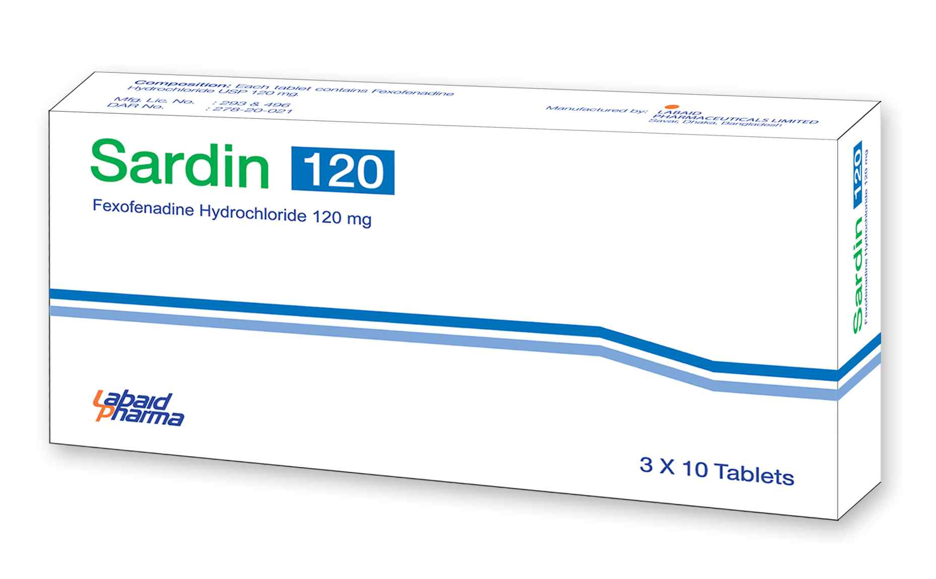 Tab. Sardin 120 120 mg