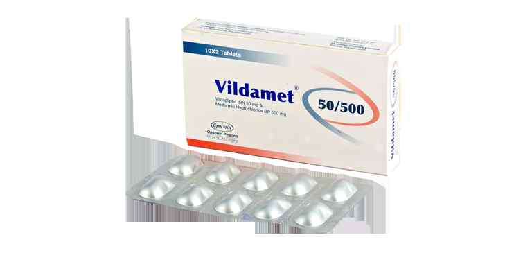 Tab. Vildamet 50/500 500 mg + 50 mg