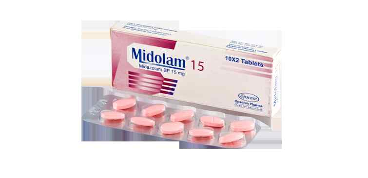 Tab. Midolam    15 15 mg