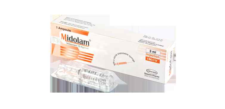  Injection..     000 Midolam 15 mg/3 ml