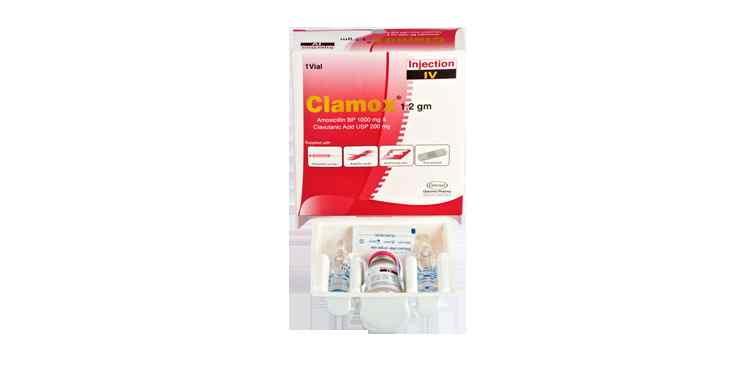 Inj. Clamox 500 mg + 100 mg