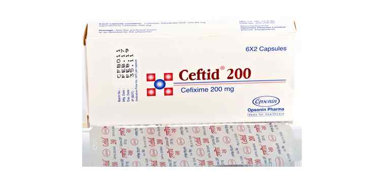 Cap.                     Ceftid  200 mg