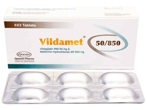 Tab. Vildamet 50/850 850 mg + 50 mg