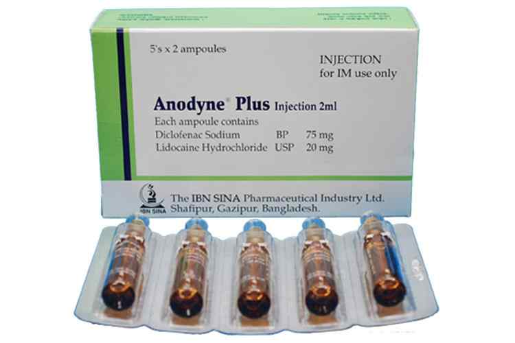 Inj. Anodyne Plus 75 mg + 20 mg /
