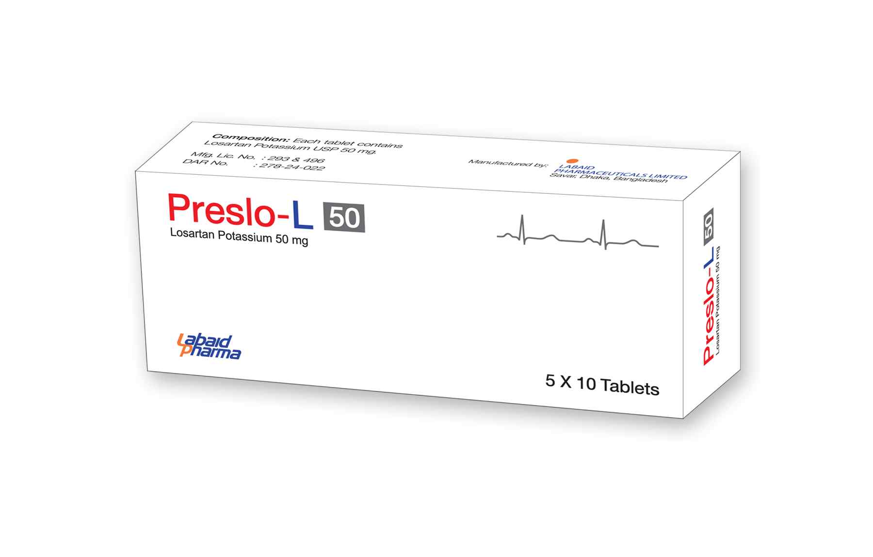 Tab. Preslo-L 50 50 mg