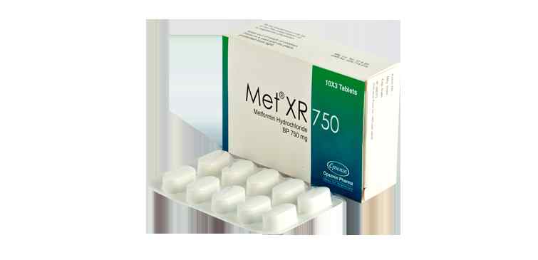 Tab. Met XR 750  750 mg