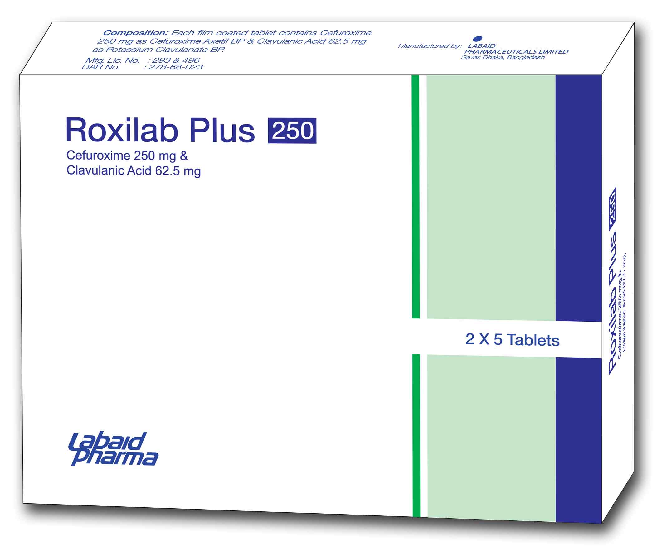 Tab. Roxilab Plus 250 mg