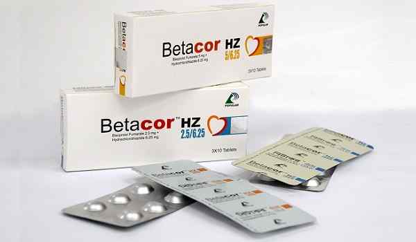 Tab. Betacor HZ 2.5 mg + 6.25 m