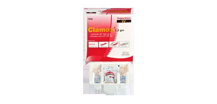 Inj. Clamox IV 1 gm + 200 mg /