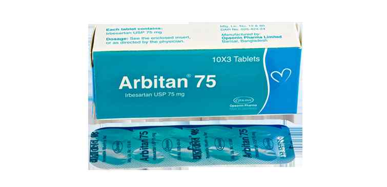Tab. Arbitan  75 mg