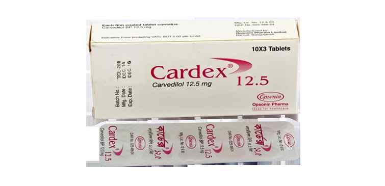 Tab. Cardex    12.5 mg