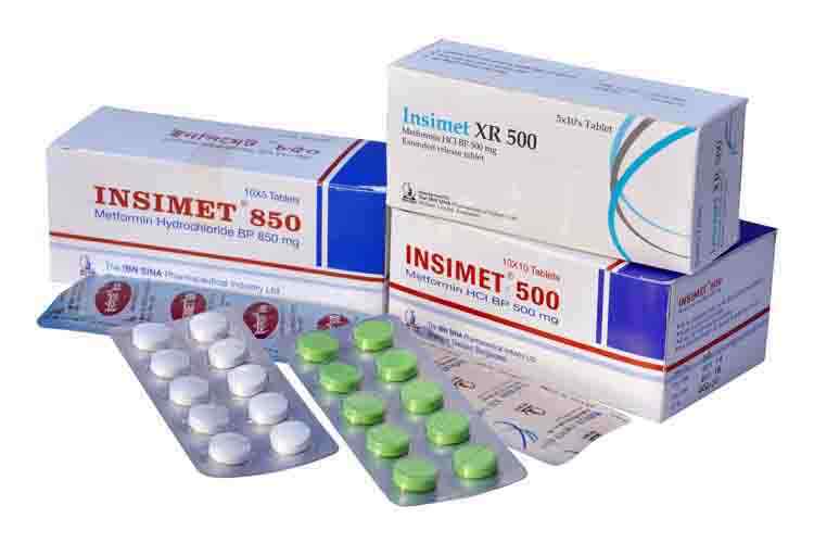 Tab. Insimet XR 500 500 mg