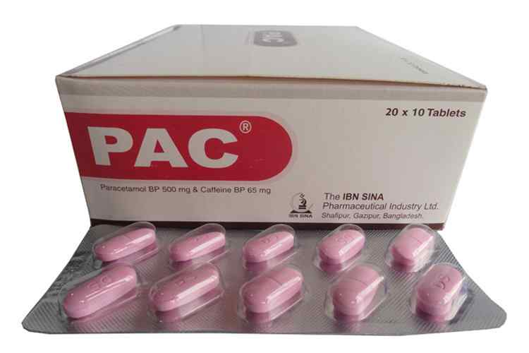 Tab. Pac  65 mg + 500 mg