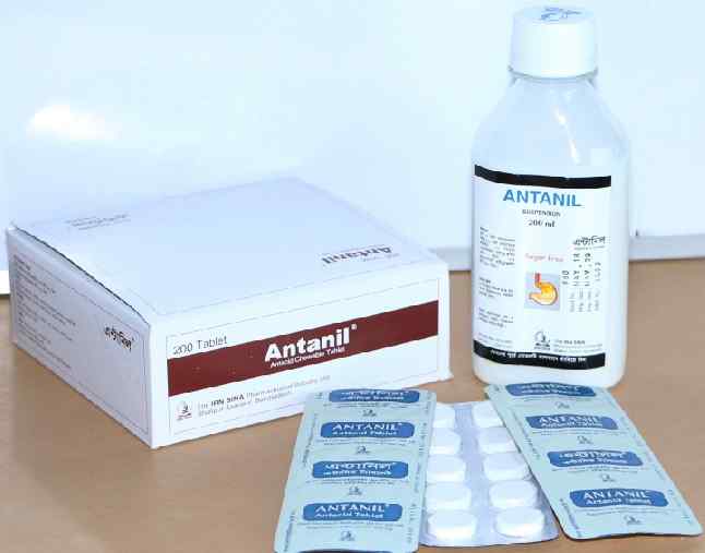 Susp.                                                   Antanil 200 mg + 125 mg