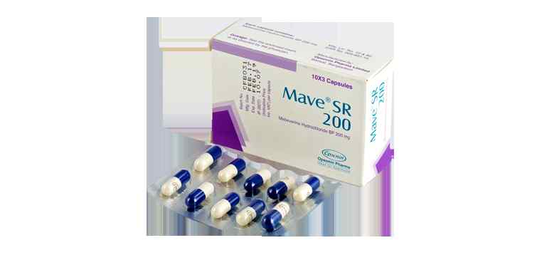 Cap.                     Mave SR  200 mg