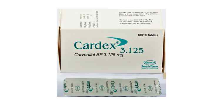 Tab. Cardex  3.125 mg
