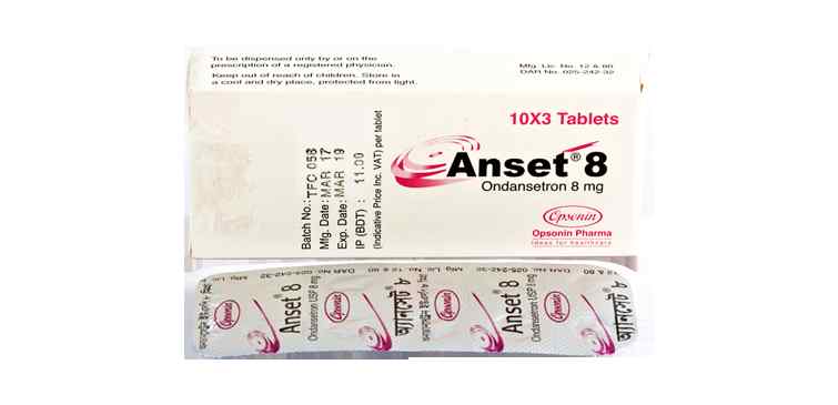 Tab. Anset 8 mg